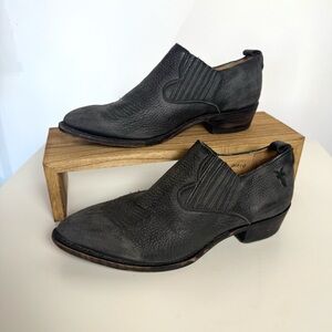 Frye Black Leather Booties